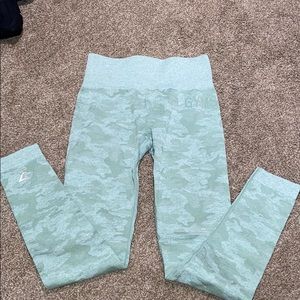 Green camo seamless legging